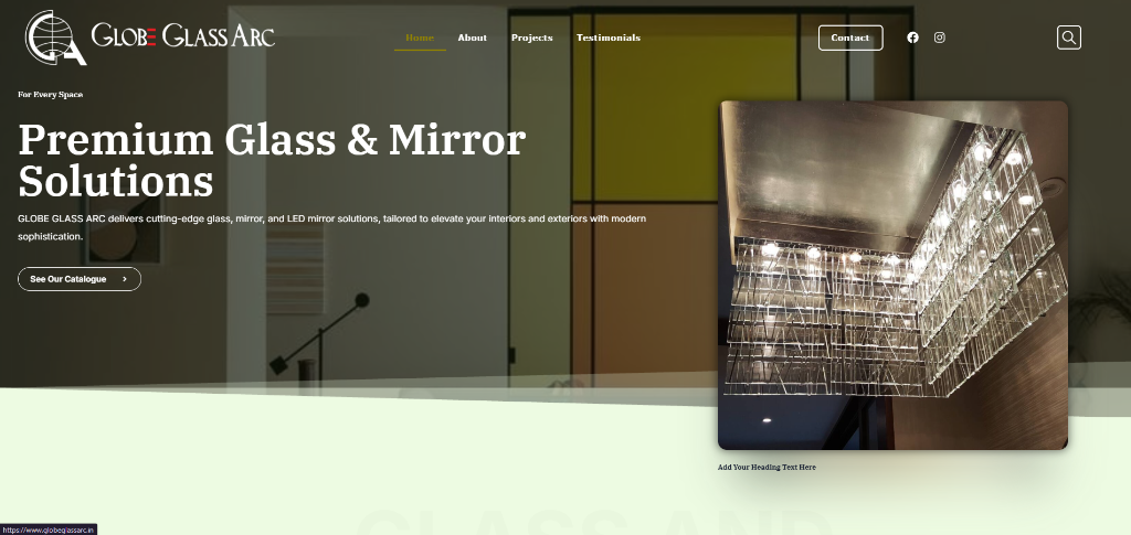 Globe Glass Arc Website