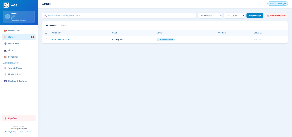 Order Directory